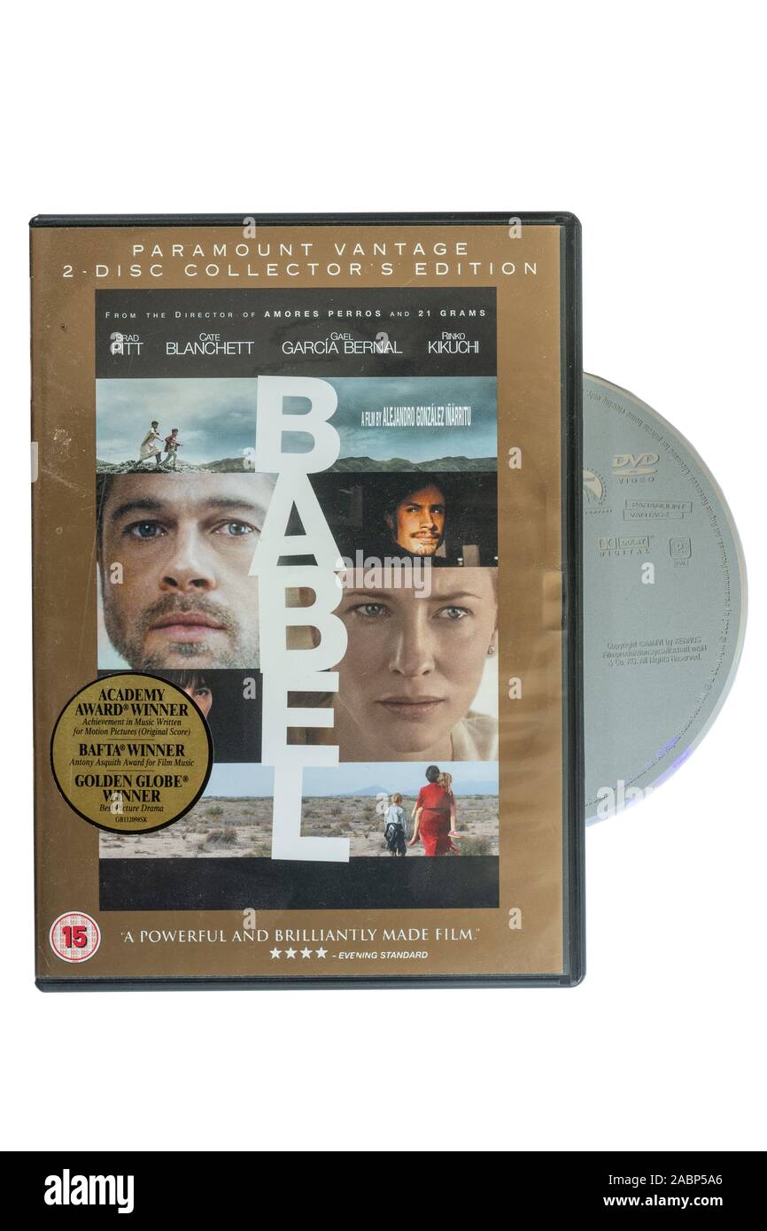 Babel DVD cutout Stock Photo