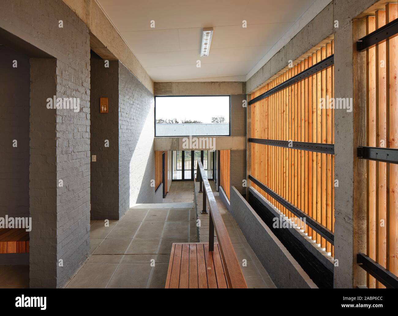 Hallway along boardroom facilities. SAN Parks Tokai Offices Table ...