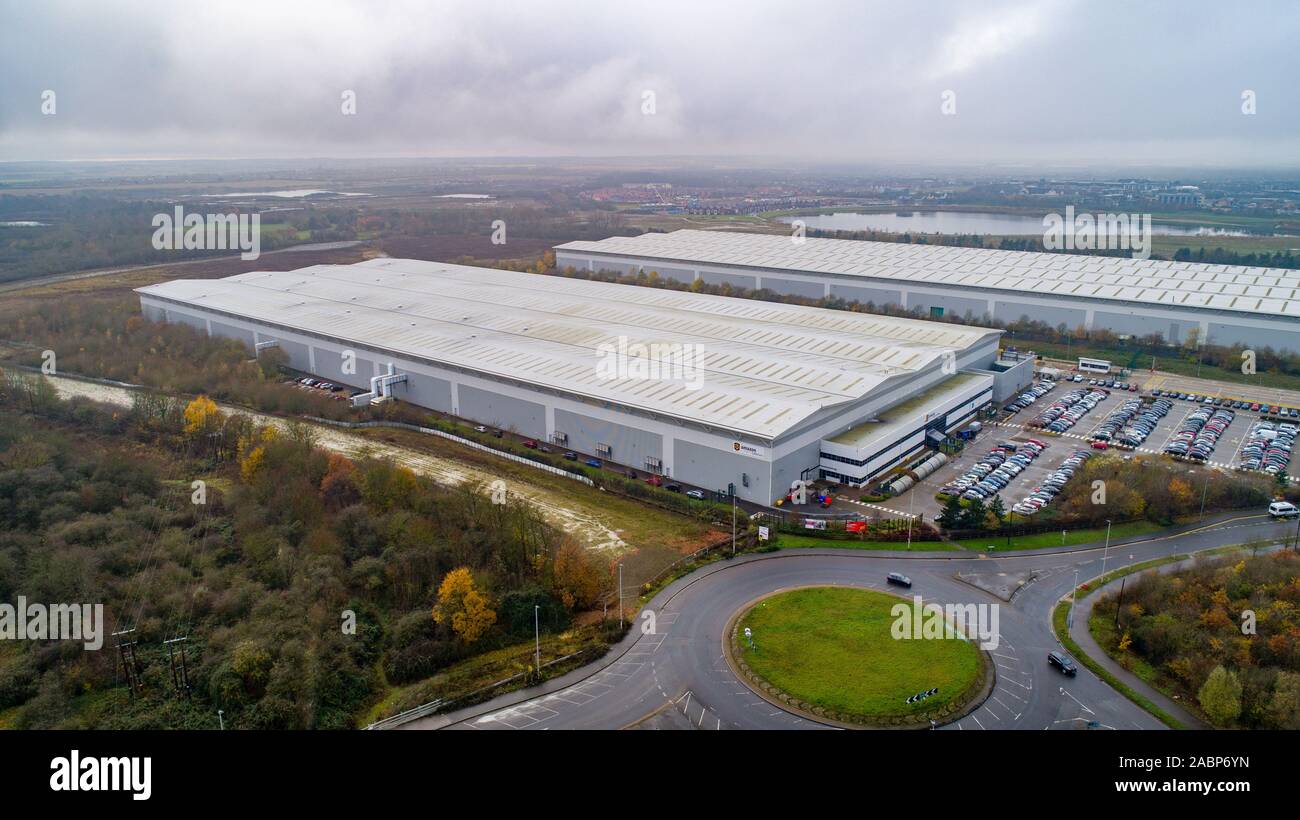 Picture dated November 27th shows the Amazon  Peterborough fulfilment centre.    Amazon is expecting this to be the busiest Christmas on record as their week of Black Friday sales culminates tomorrow (Fri). Staff at its fulfilment centres in the UK are working around the clock to fulfil millions of orders after the online shopping centre slashed prices on thousands of must-have products. Amazon has been offering Black Friday deals since last Friday, with thousands of ÒDeals of the DayÓ and ÒLightning DealsÓ available with products available at a discount, in limited quantities, for a short per Stock Photo