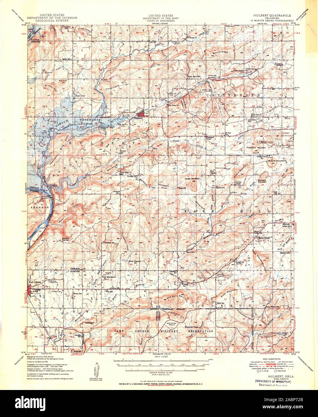 Map of hulbert hires stock photography and images Alamy