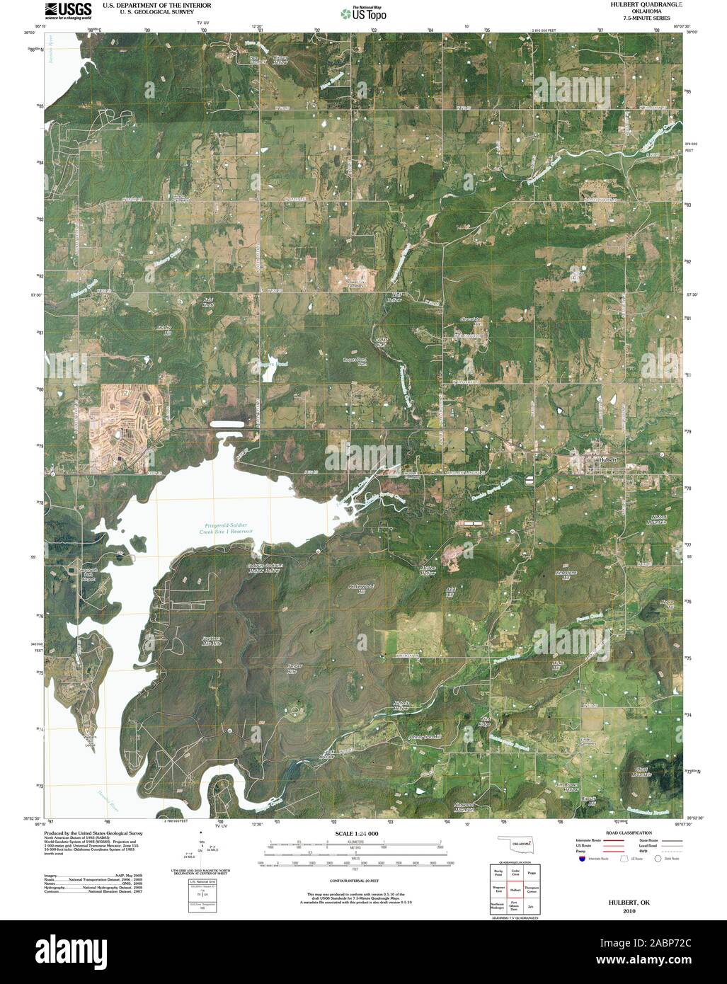 Map of hulbert hires stock photography and images Alamy