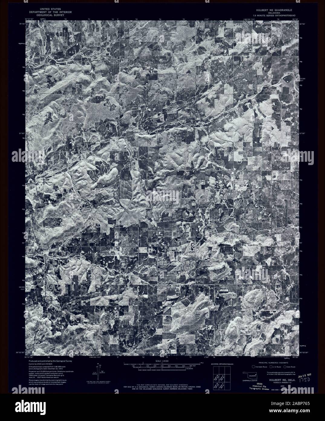 Map of hulbert hires stock photography and images Alamy