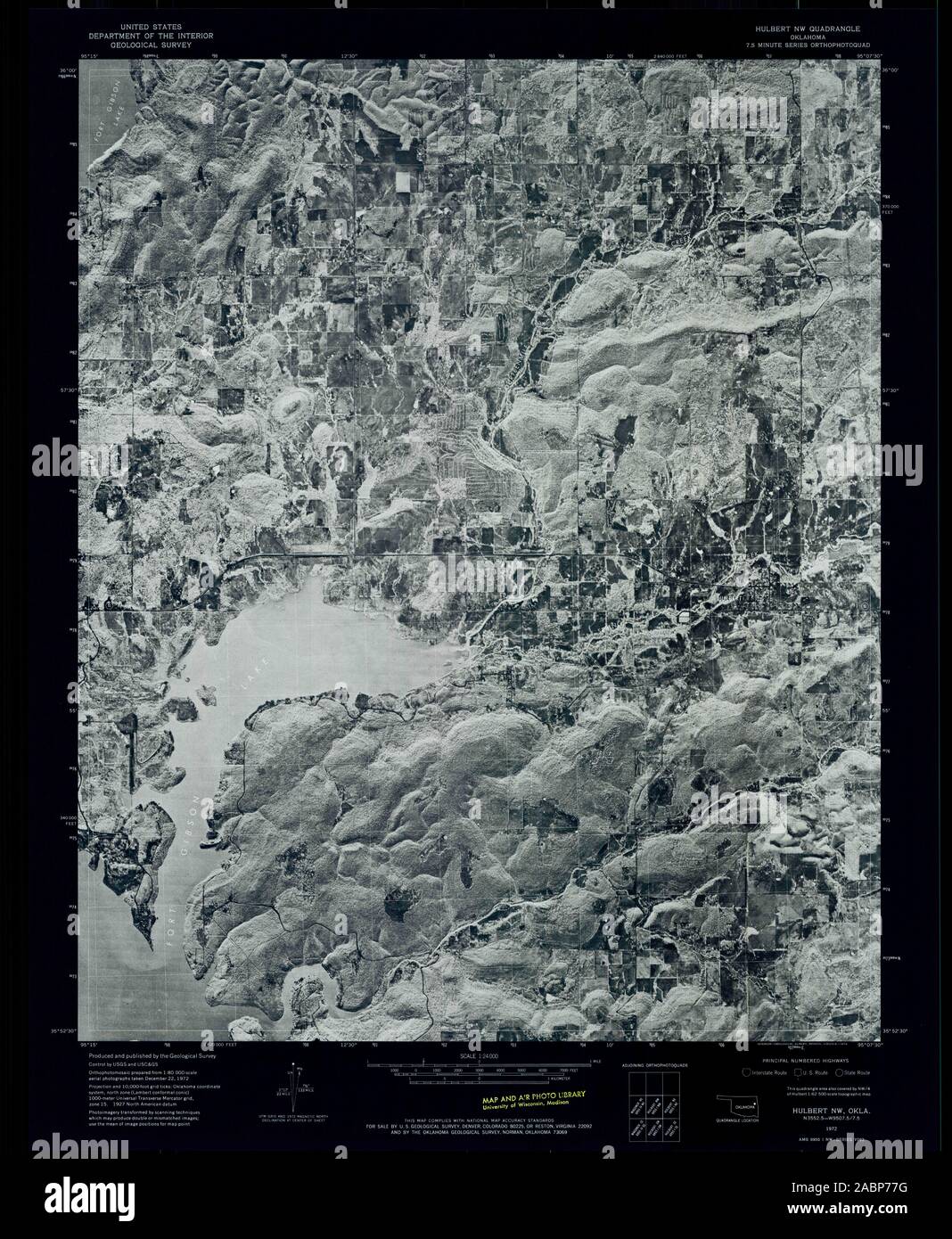 Map of hulbert hires stock photography and images Alamy