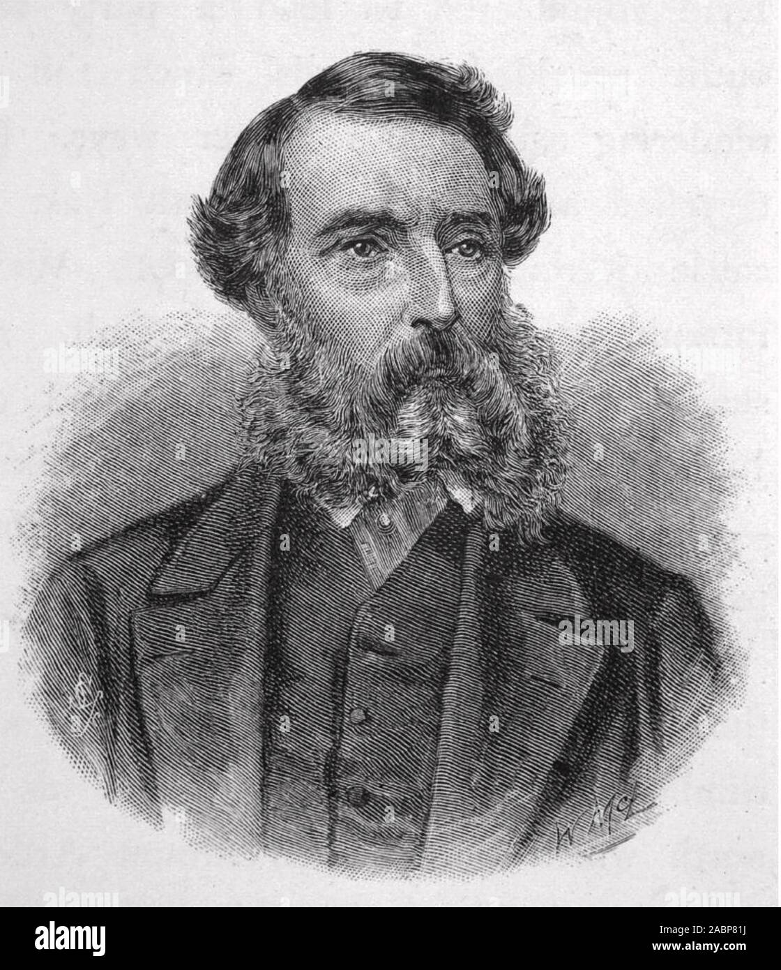 EDWASRD EYRE (1815-1901) English explorer of Australia and colonial administrator Stock Photo