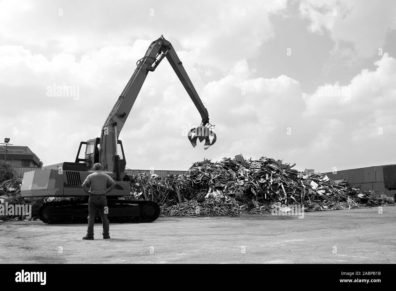 Sorting recycling Black and White Stock Photos & Images - Alamy