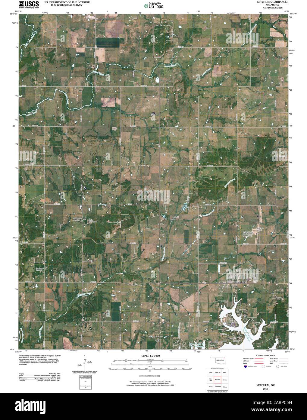 Map of ketchum oklahoma Cut Out Stock Images & Pictures Alamy