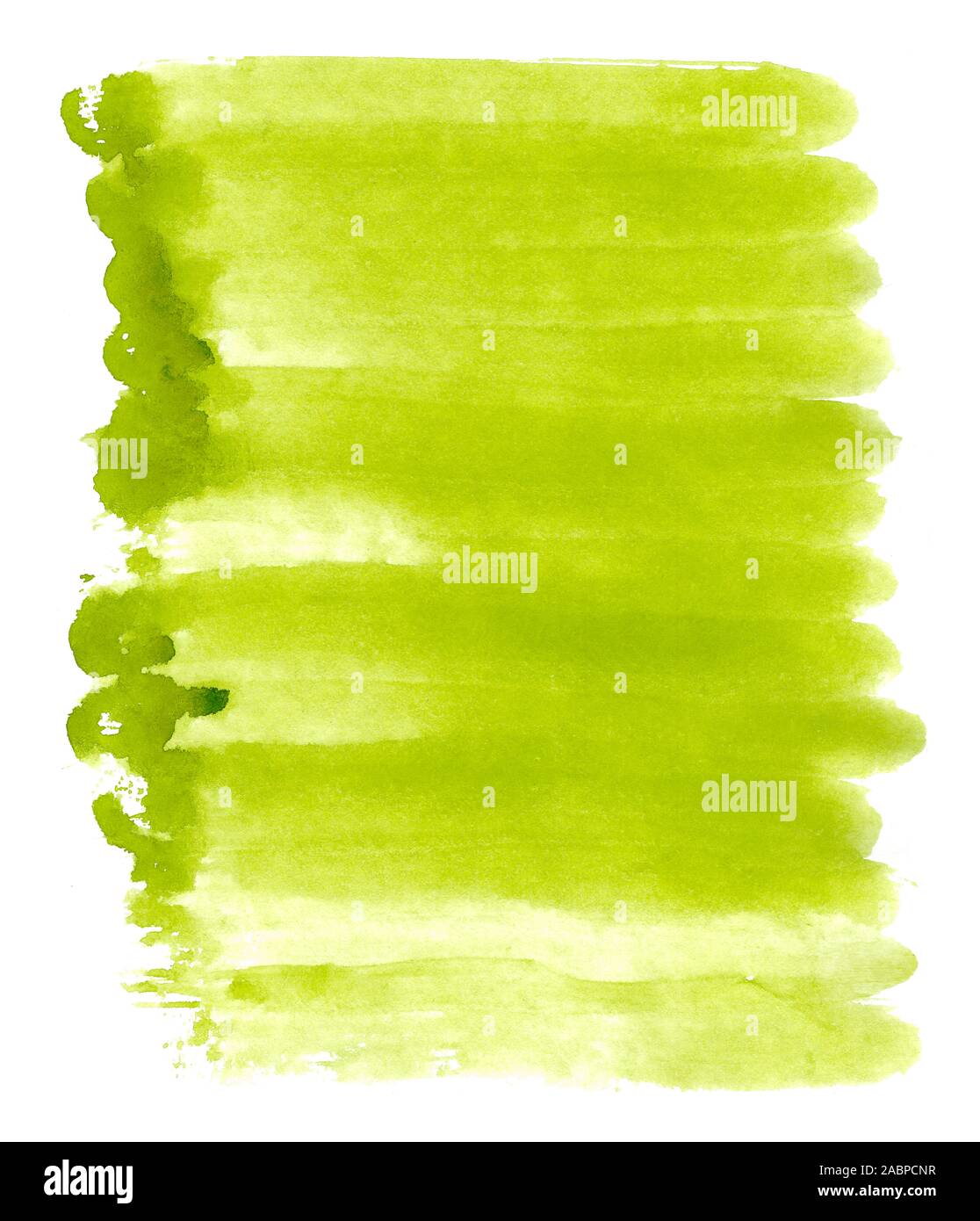 Abstract watercolor Green background on white paper - for design ...