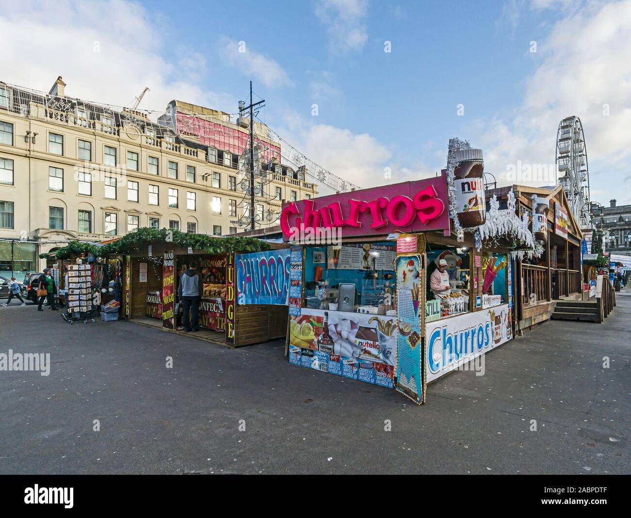 Glasgow christmas market stalls