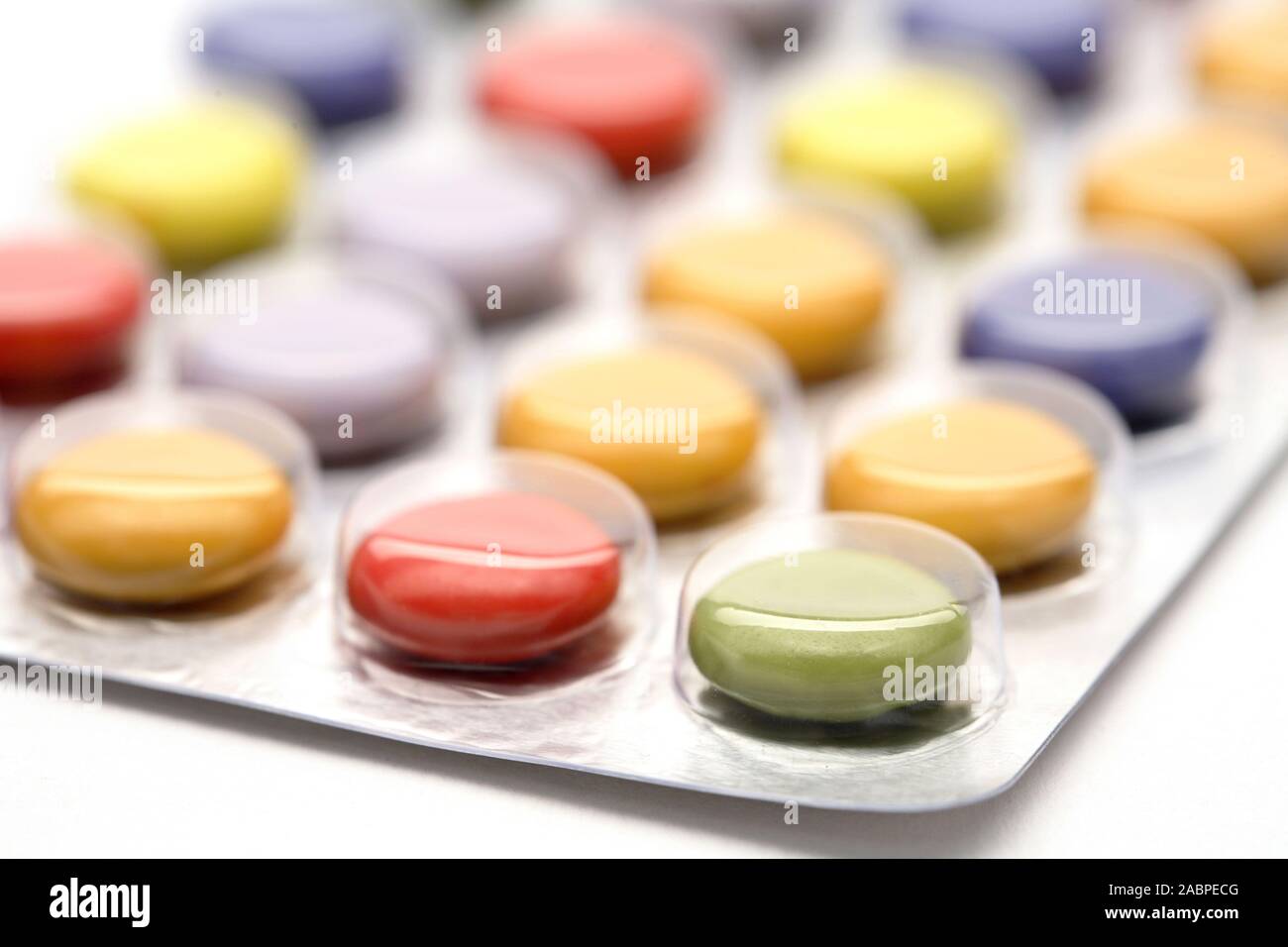 Bunte Tabletten Stock Photo