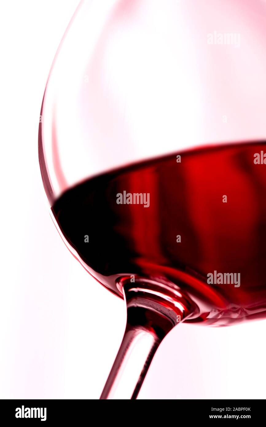 Weinglas - Rotwein - Stock Photo
