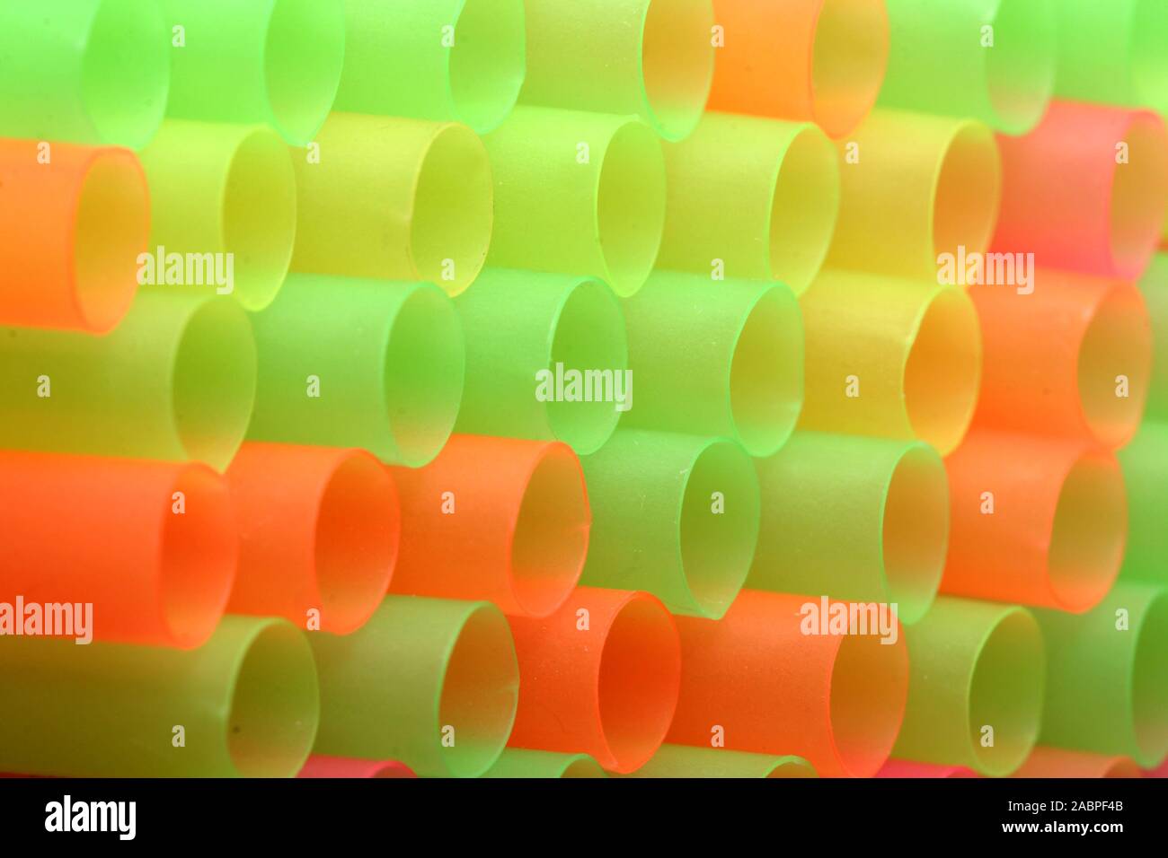 Bunte Strohhalme Stock Photo