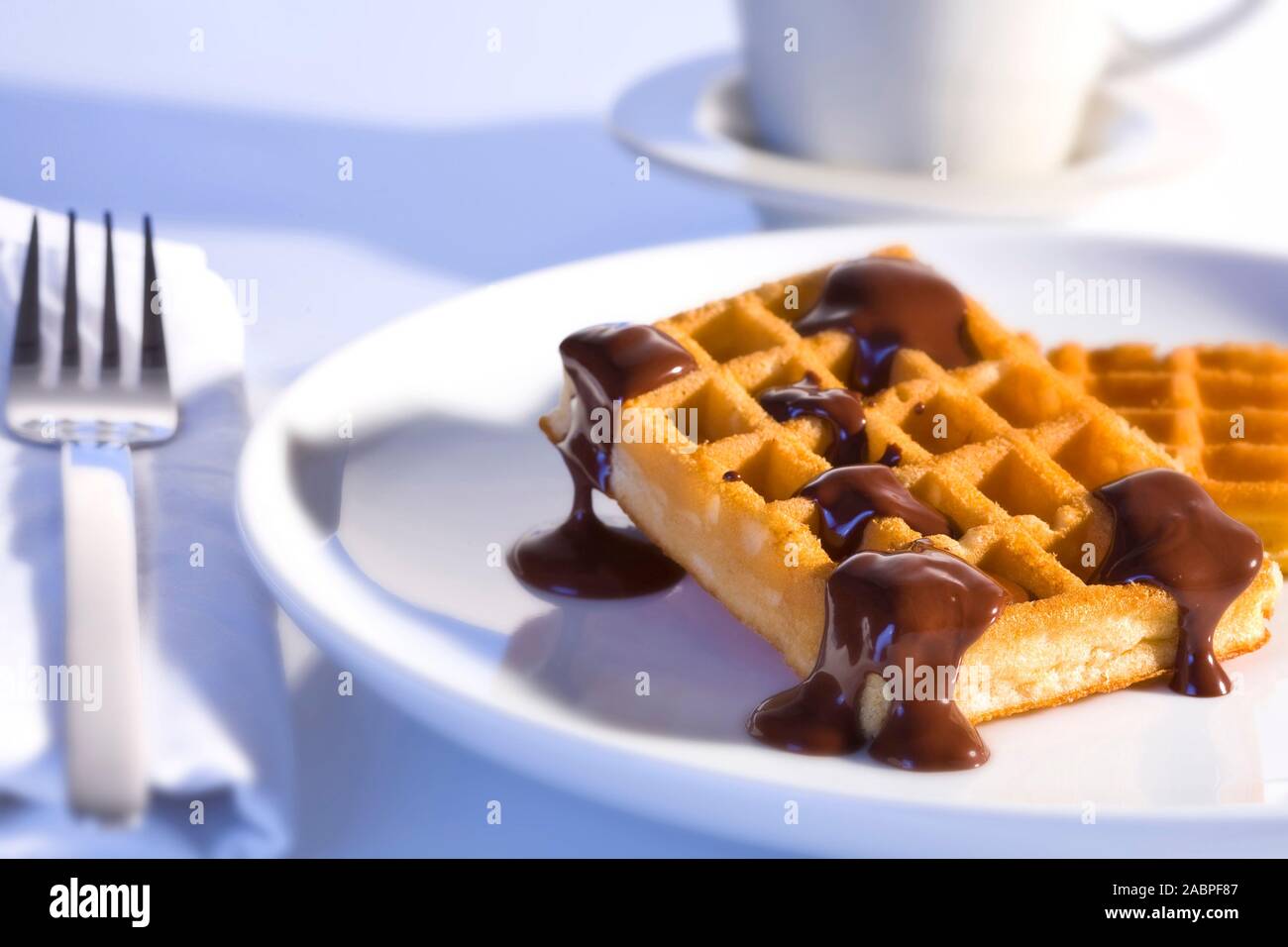 Heisse Waffeln Stock Photo