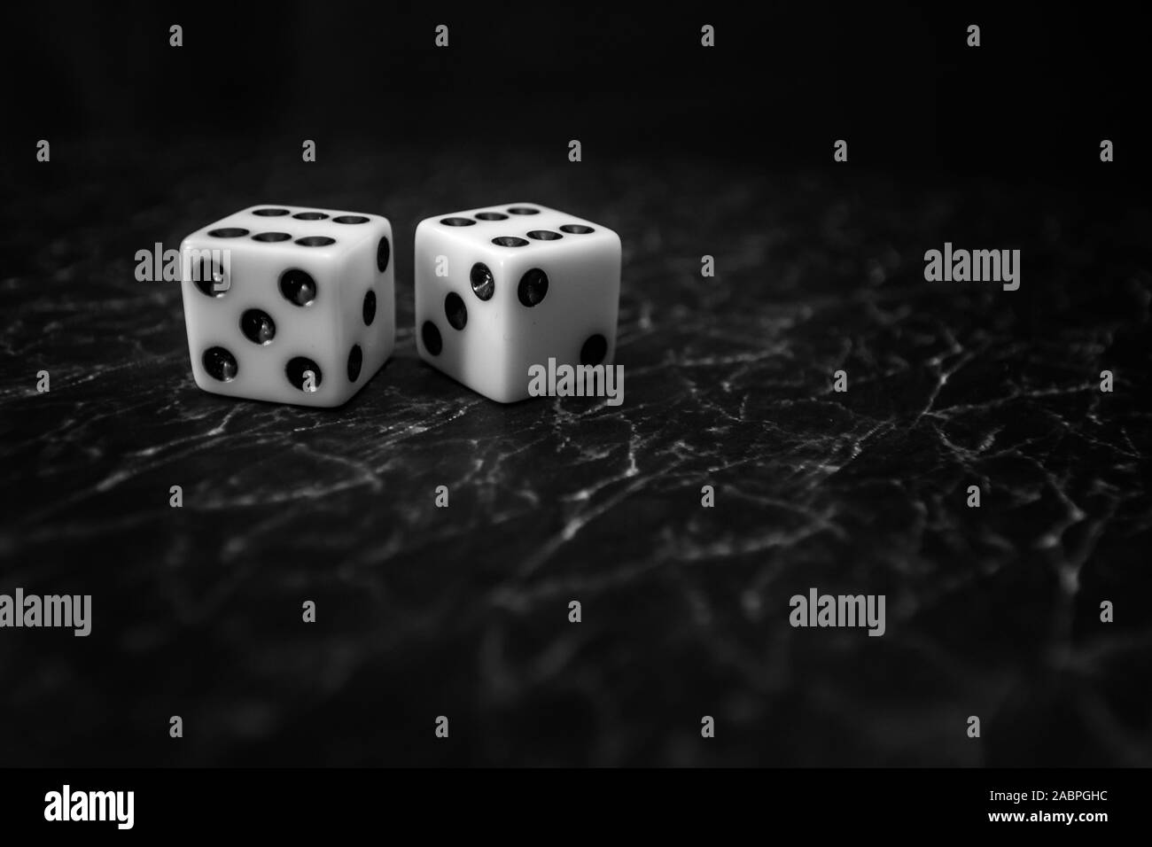 Yellow dice Black and White Stock Photos & Images Alamy
