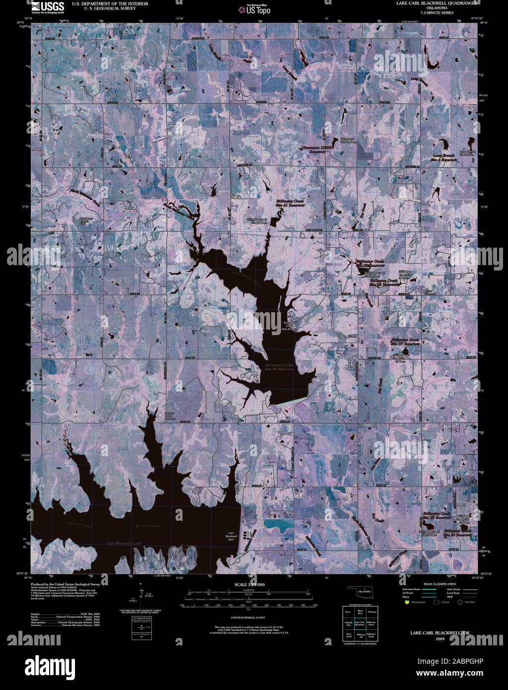 Map of blackwell oklahoma hires stock photography and images Alamy