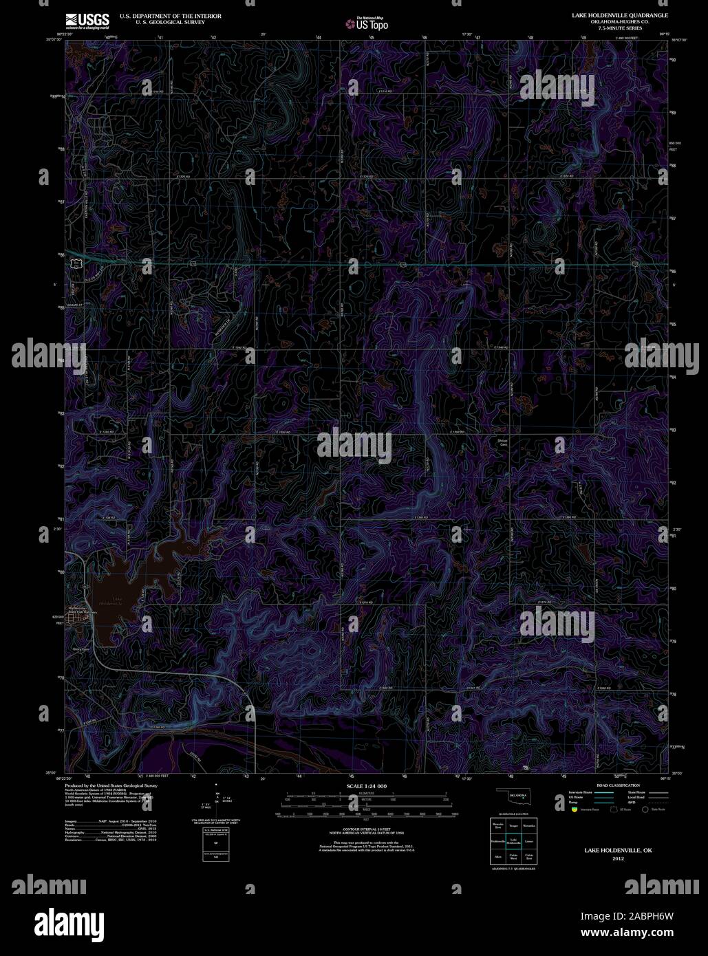 Map of holdenville oklahoma hires stock photography and images Alamy