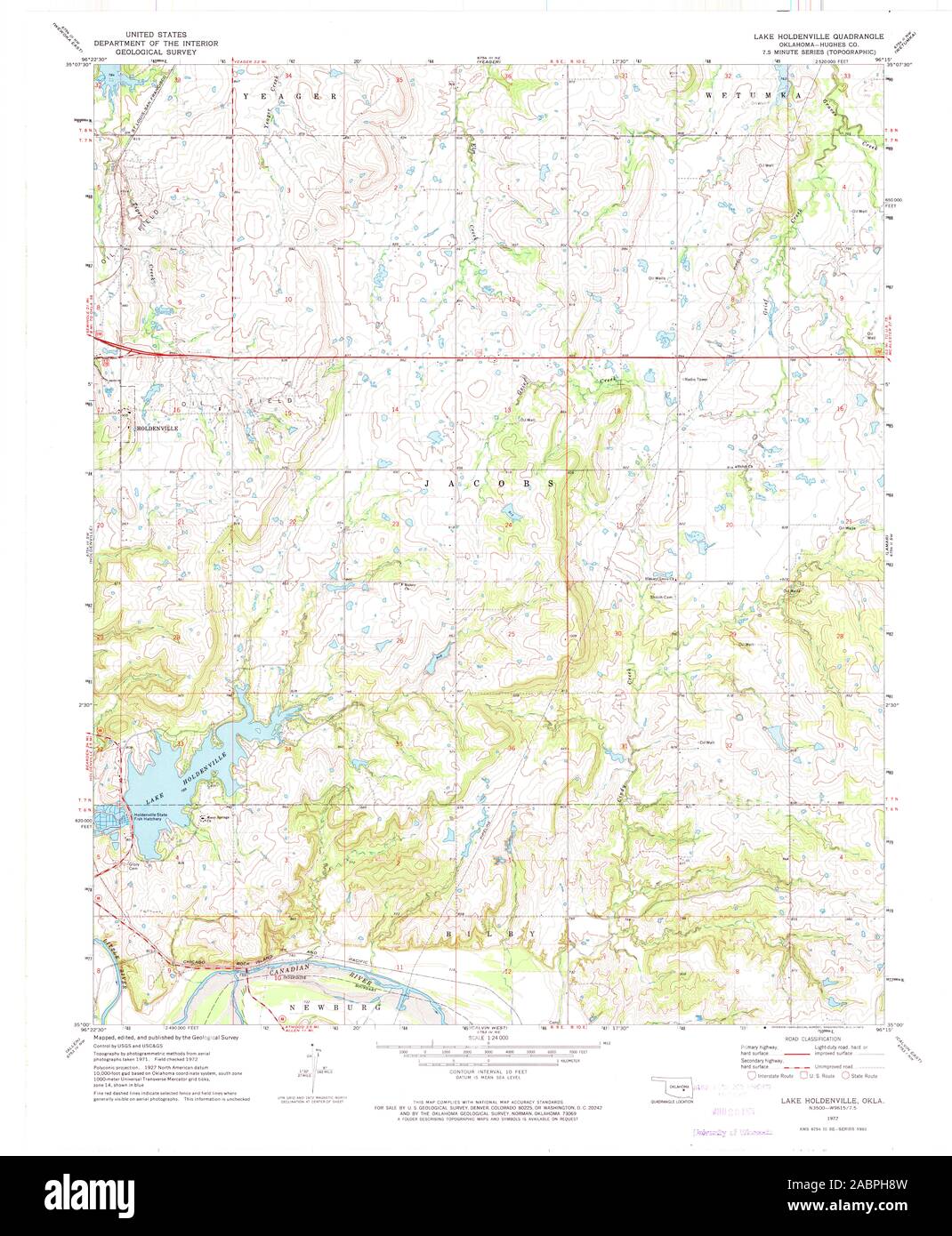 Holdenville oklahoma map hires stock photography and images Alamy