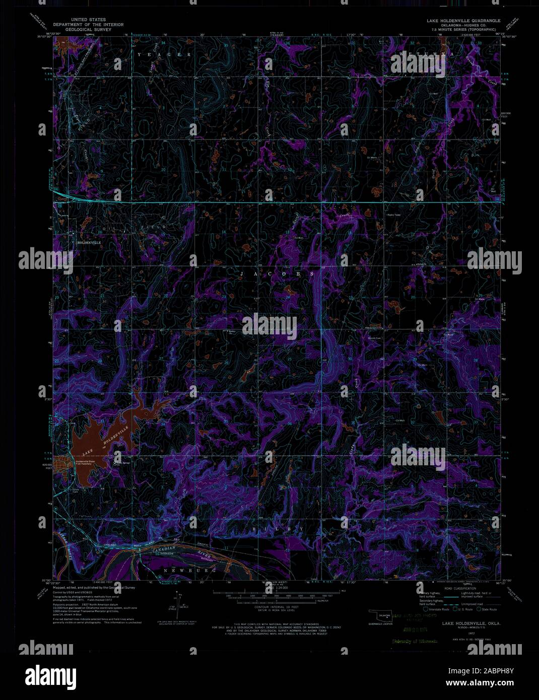 Map of holdenville hires stock photography and images Alamy
