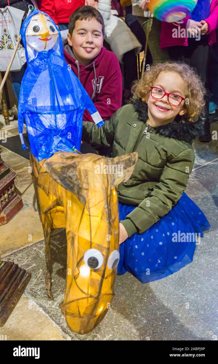 Mary on donkey paper lantern hires stock photography and images Alamy