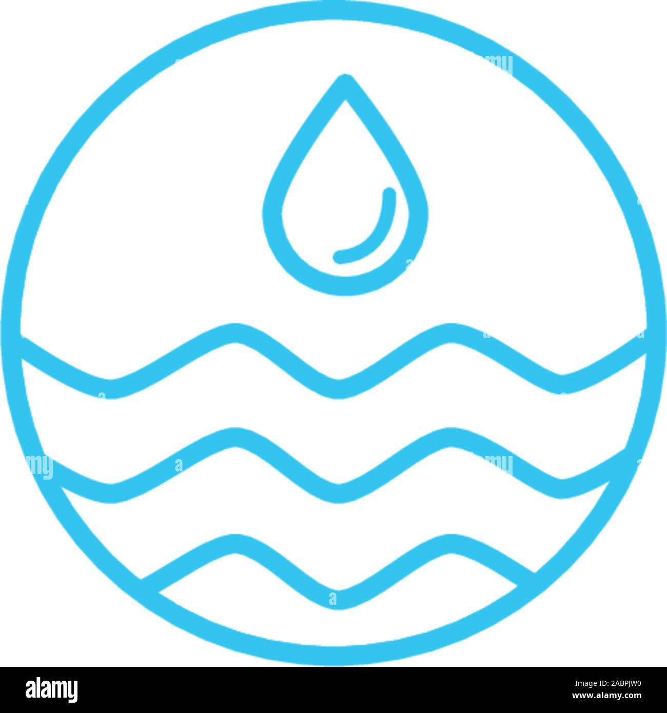 Natural water drop waves Stock Vector Images - Alamy