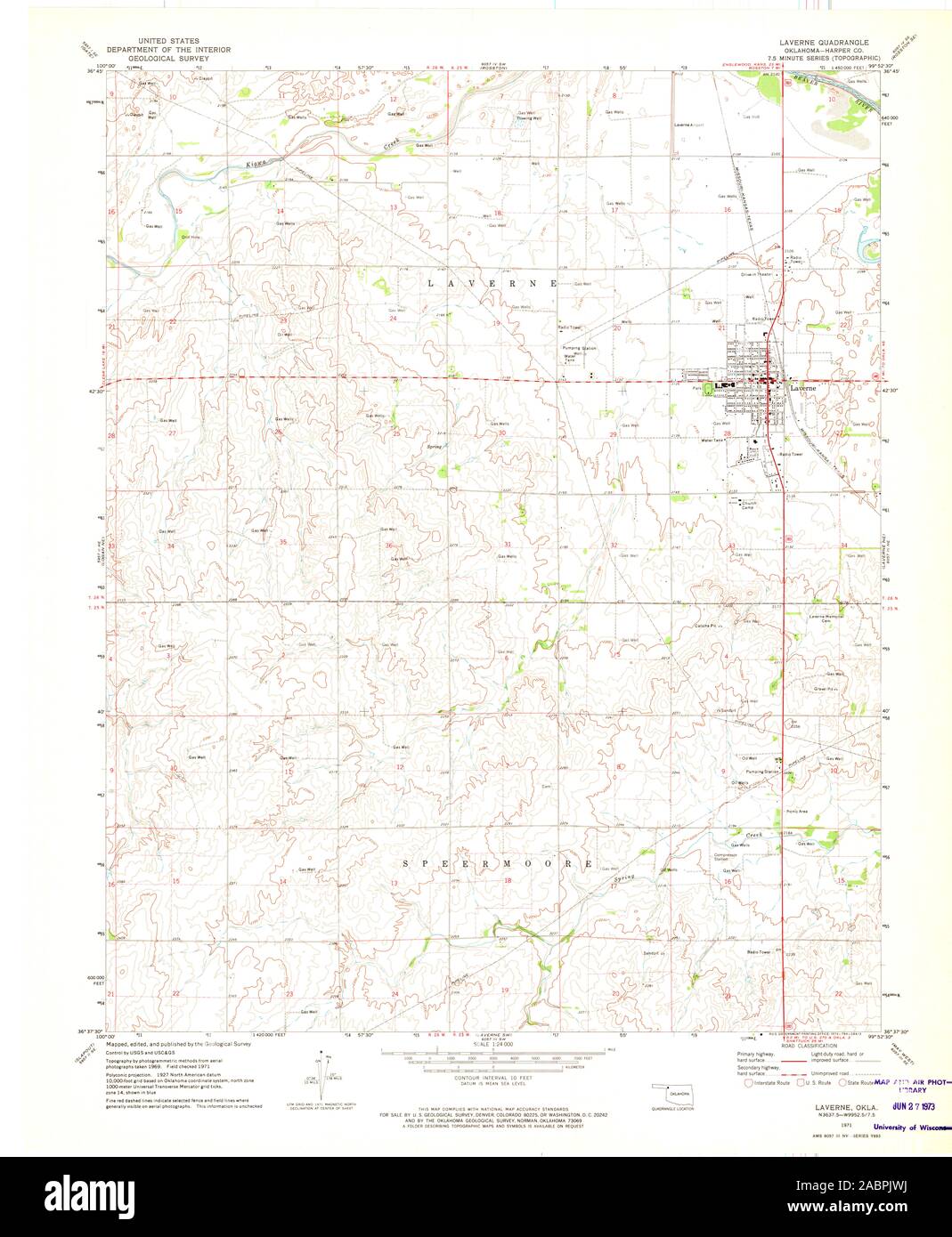 Map of laverne oklahoma hires stock photography and images Alamy