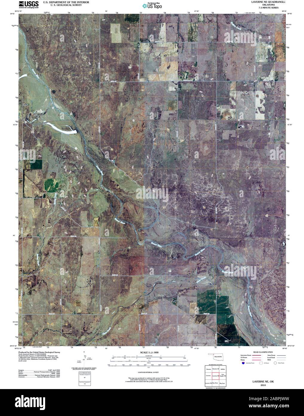 Laverne map Cut Out Stock Images & Pictures Alamy