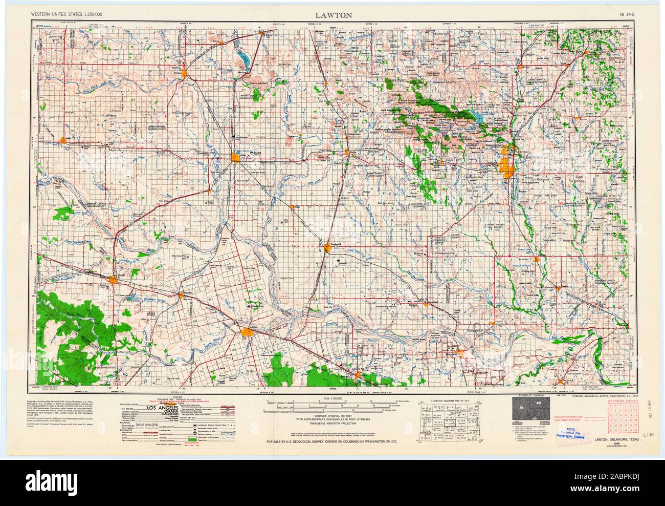 Enid Ok Ward Map Map Of Lawton High Resolution Stock Photography And Images - Alamy