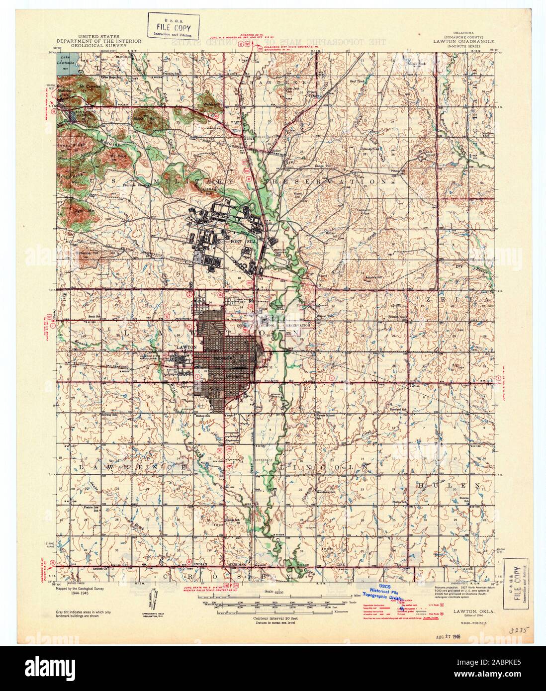 Lawton oklahoma map hires stock photography and images Alamy