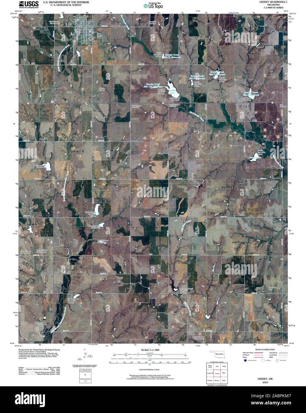 Map of leedey oklahoma hires stock photography and images Alamy
