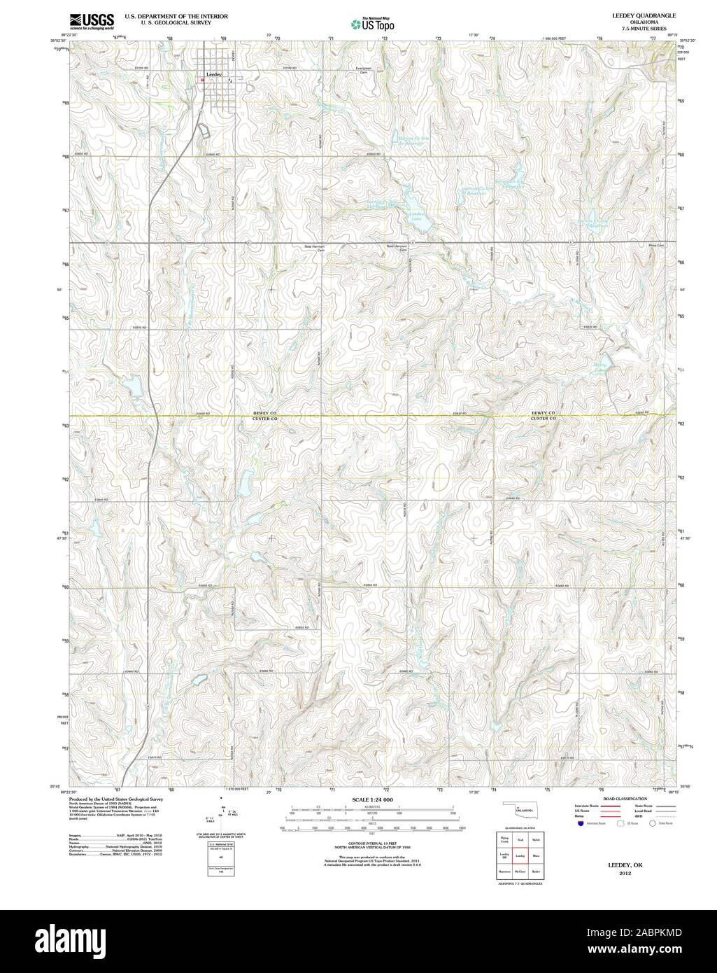 Leedey map hires stock photography and images Alamy