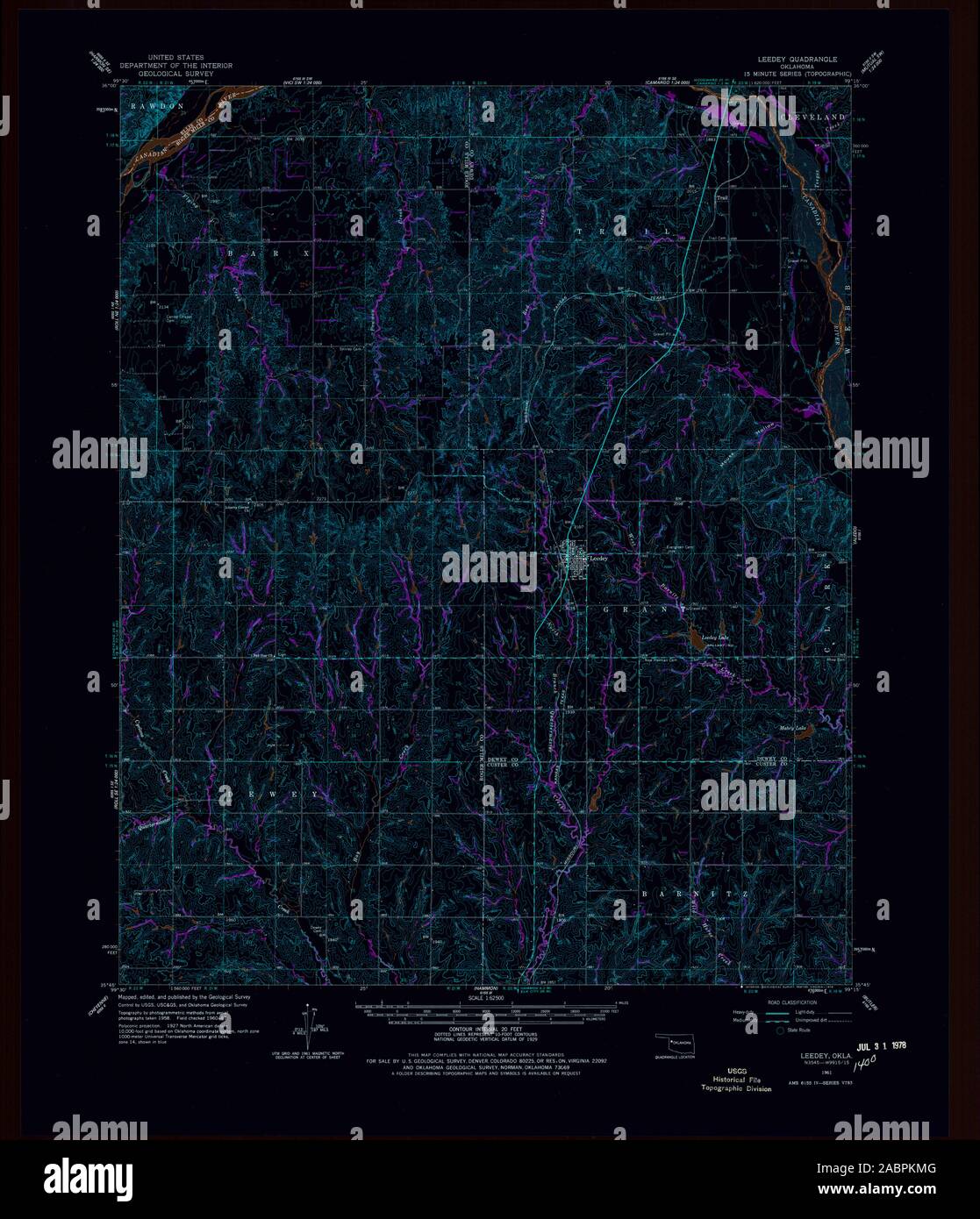 Leedey map hires stock photography and images Alamy