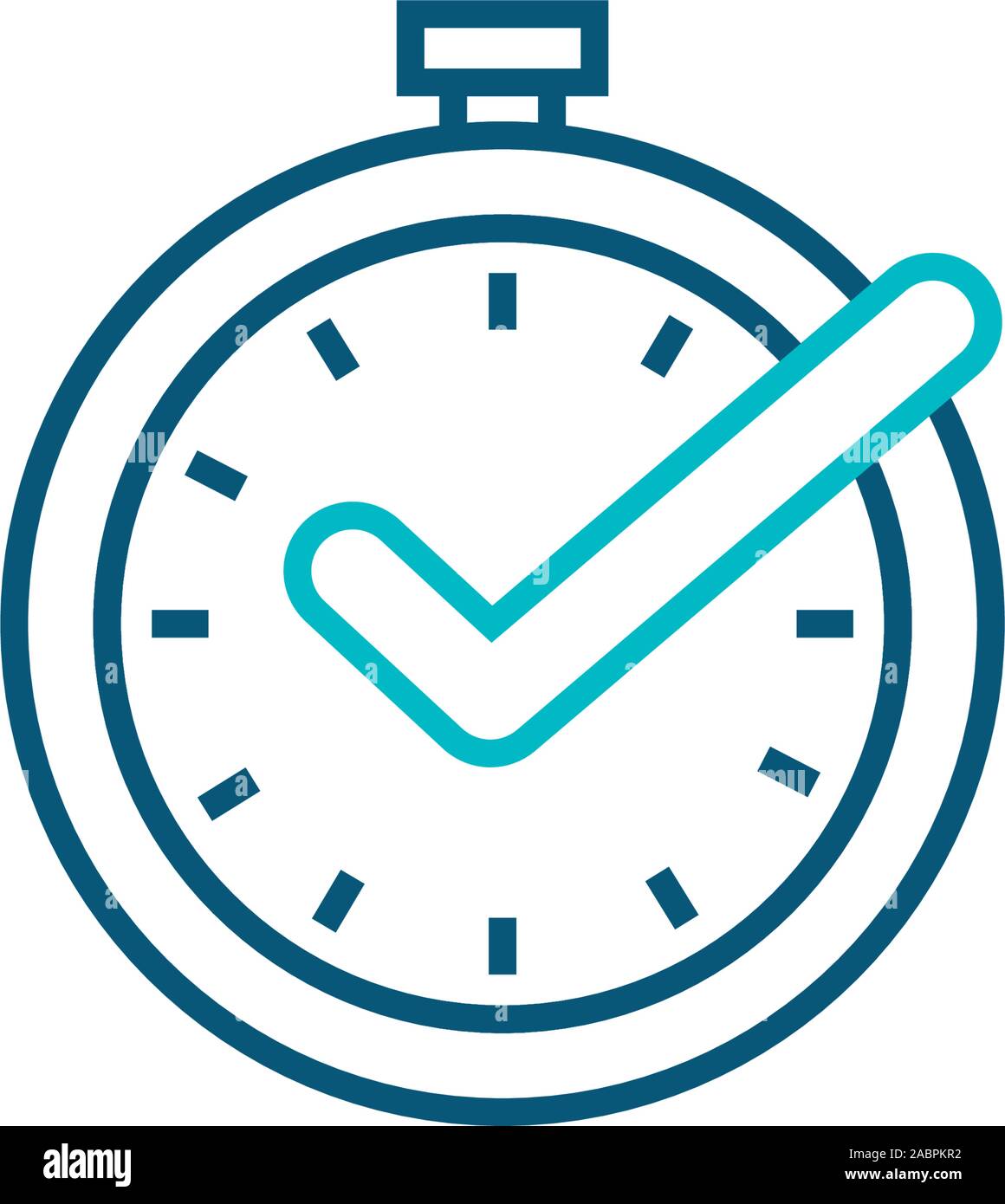time chronometer line style icon vector illustration design Stock ...