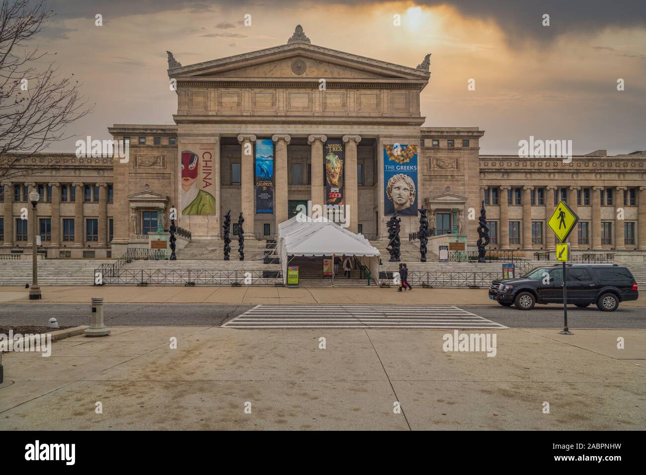 The field museum of natural history chicago usa exterior daylight view