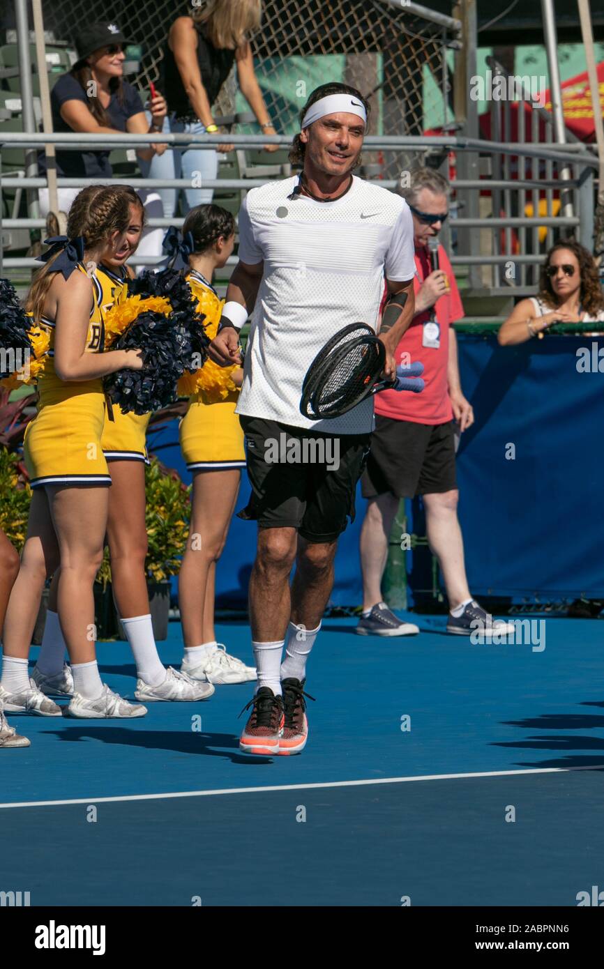 Gavin Rossdale playing in the Chris Evert ProCelebrity Tennis