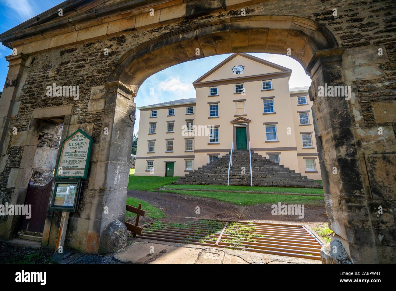 Commissariat Store complex in the Kingston and Arthur’s Vale Historic Area, one of the eleven sites making up the Australian Convict Sites World Herit Stock Photo