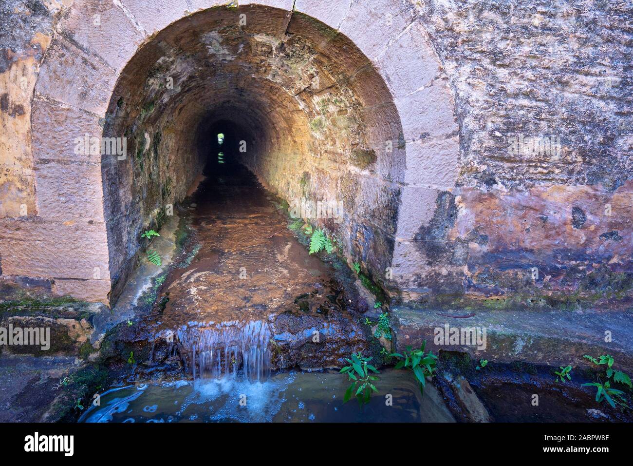 Officers’ Baths in the Kingston and Arthur’s Vale Historic Area, one of the eleven sites making up the Australian Convict Sites World Heritage Propert Stock Photo