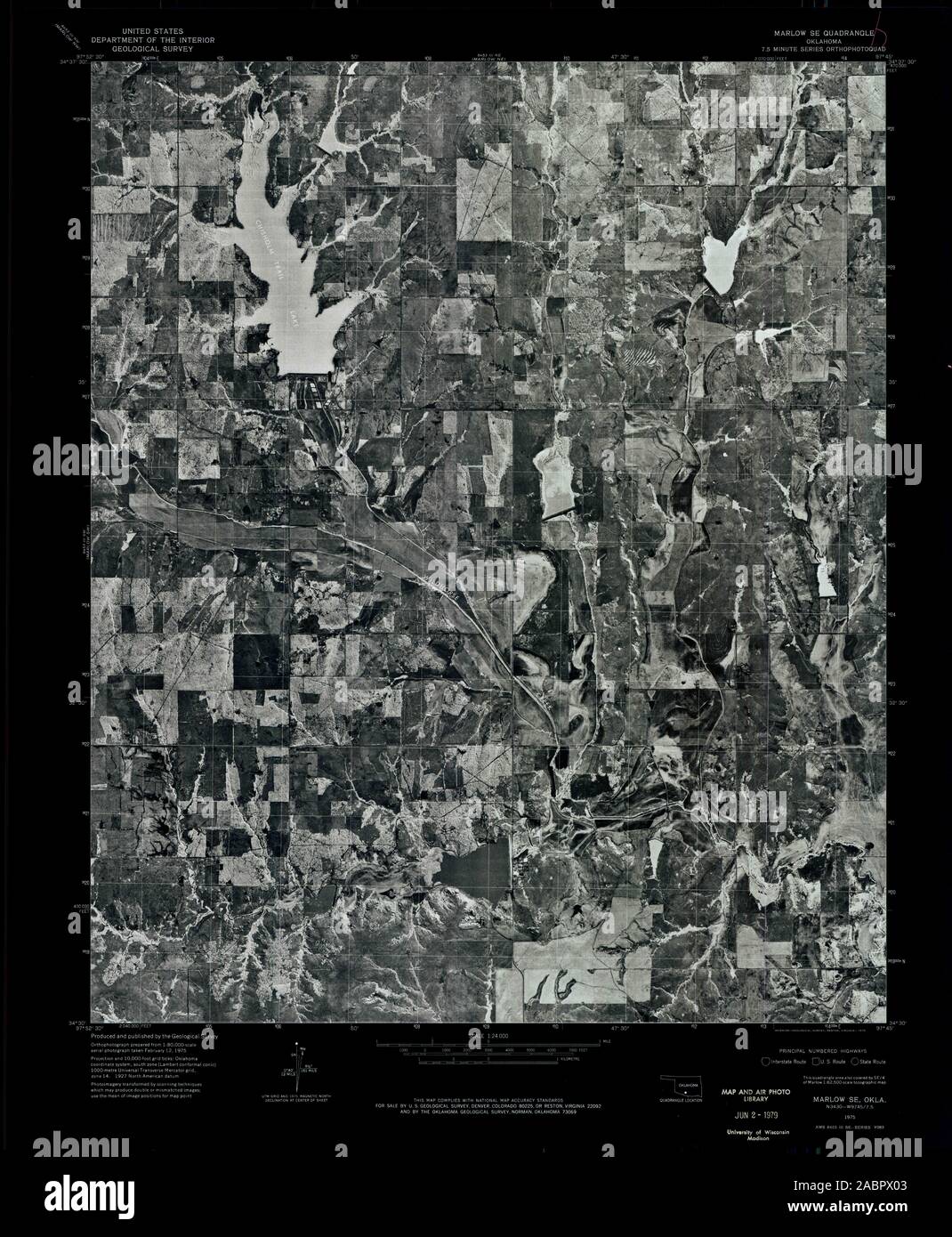 Map of marlow oklahoma hires stock photography and images Alamy