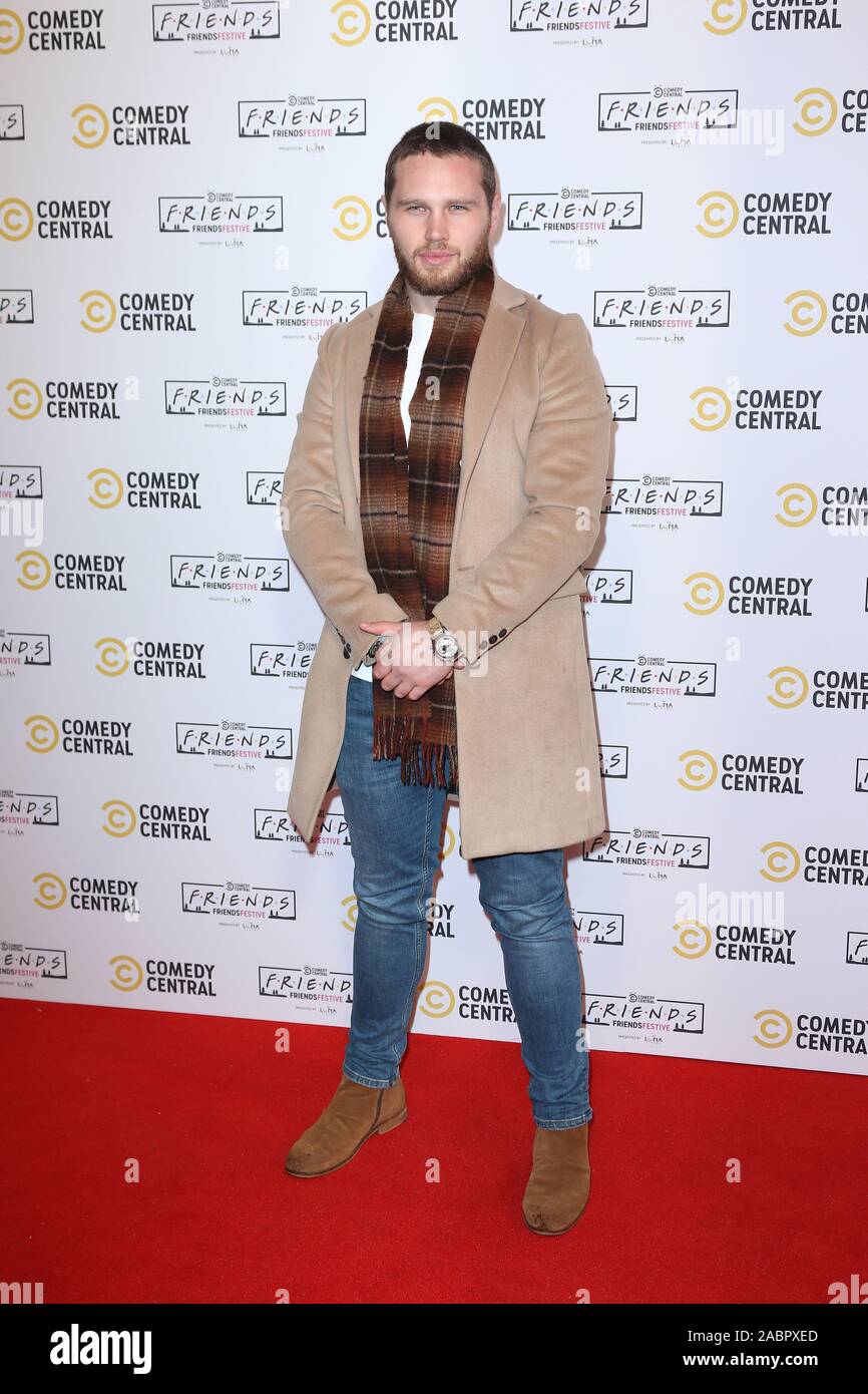Danny Walters, FriendsFestive VIP launch party, The Truman Brewery, London, UK, 28 November 2019, Photo by Richard Goldschmidt Stock Photo