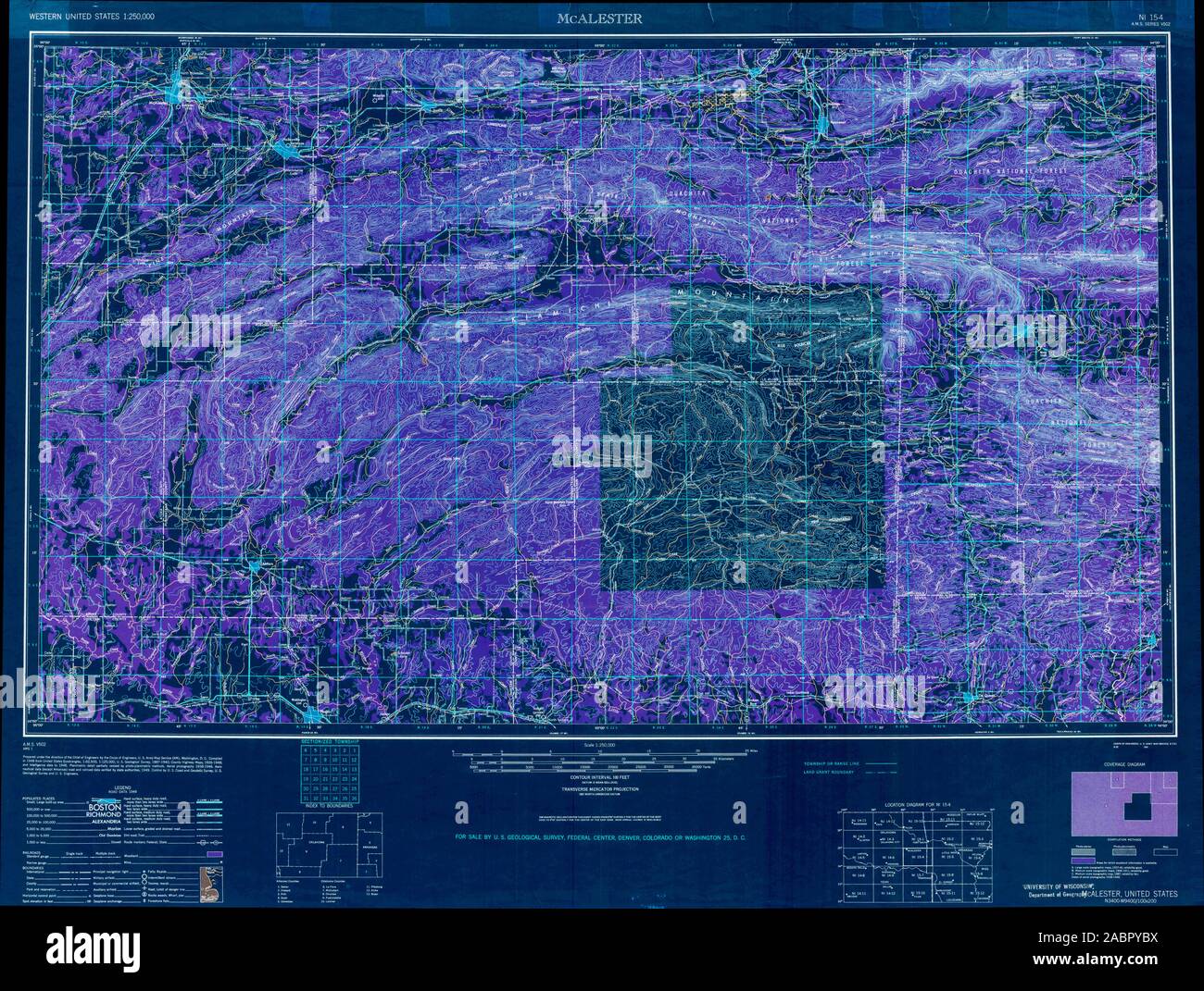 Map of mcalester hires stock photography and images Alamy