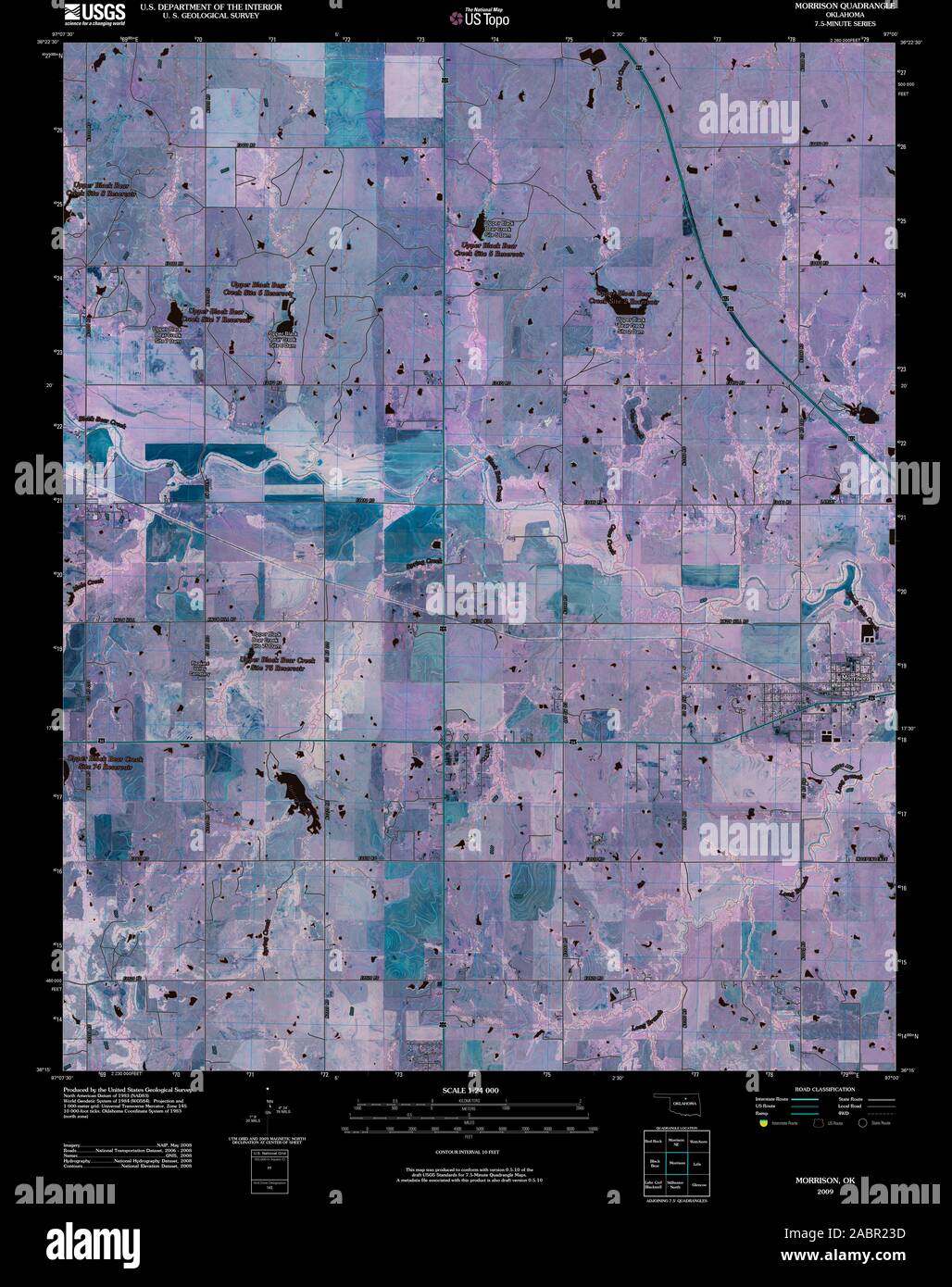 Map of morrison oklahoma hires stock photography and images Alamy