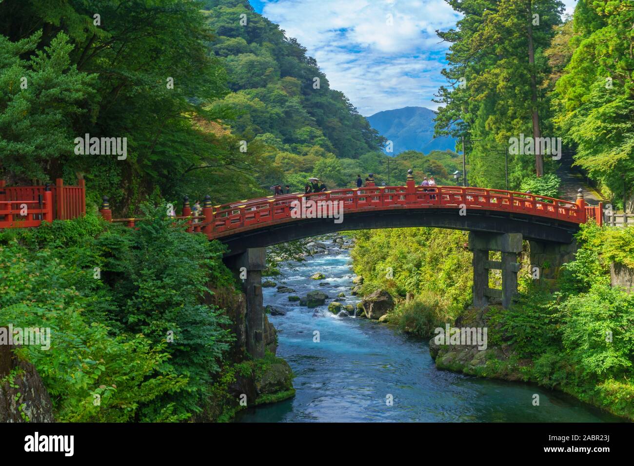 Nikko Japan September 29 2019 View Of The Shinkyo Bridge Across