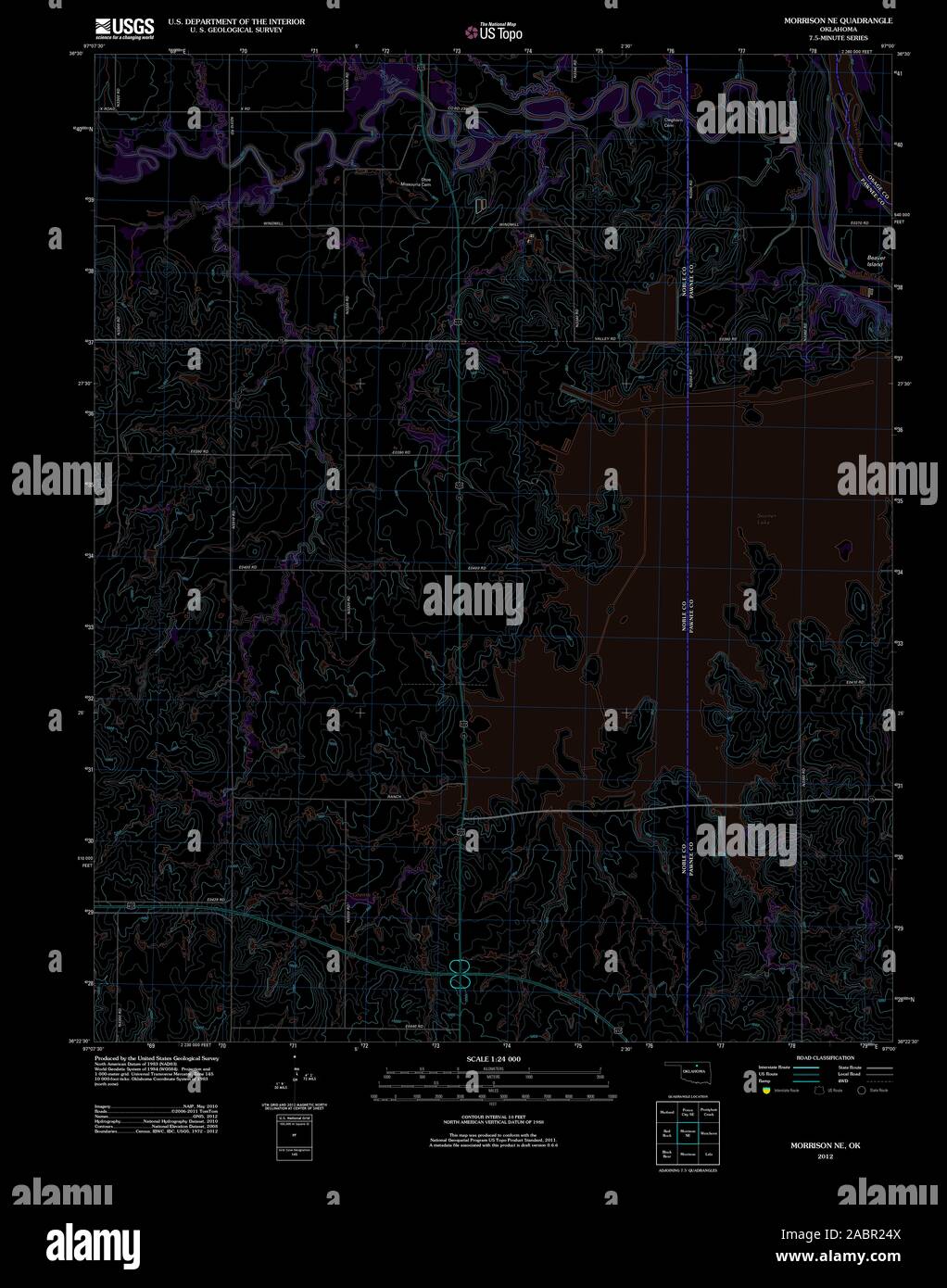 Map of morrison oklahoma hires stock photography and images Alamy