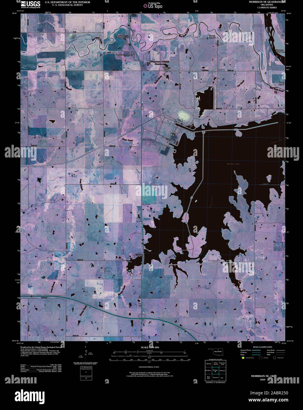 Map of morrison oklahoma hires stock photography and images Alamy