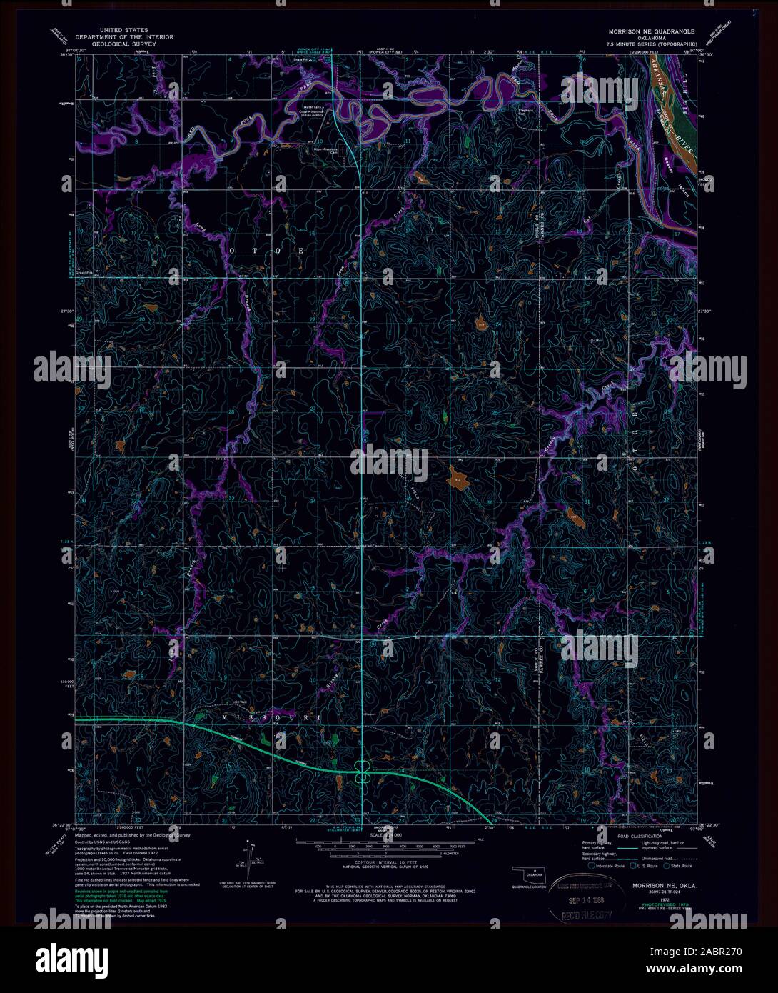 Map of morrison oklahoma hires stock photography and images Alamy