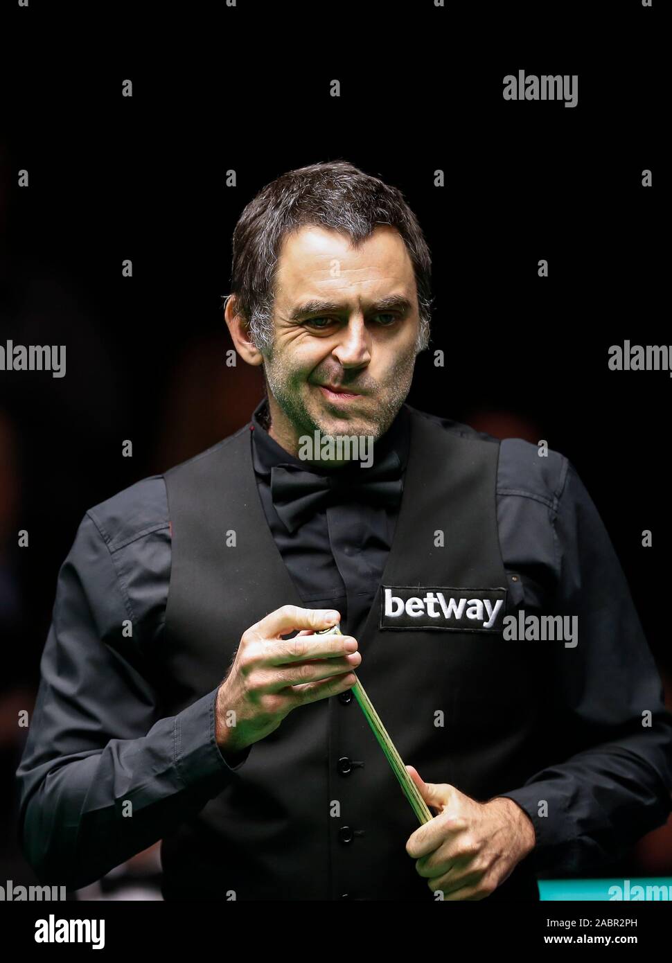 York 28th Nov 2019 Ronnie O Sullivan Of England Reacts During