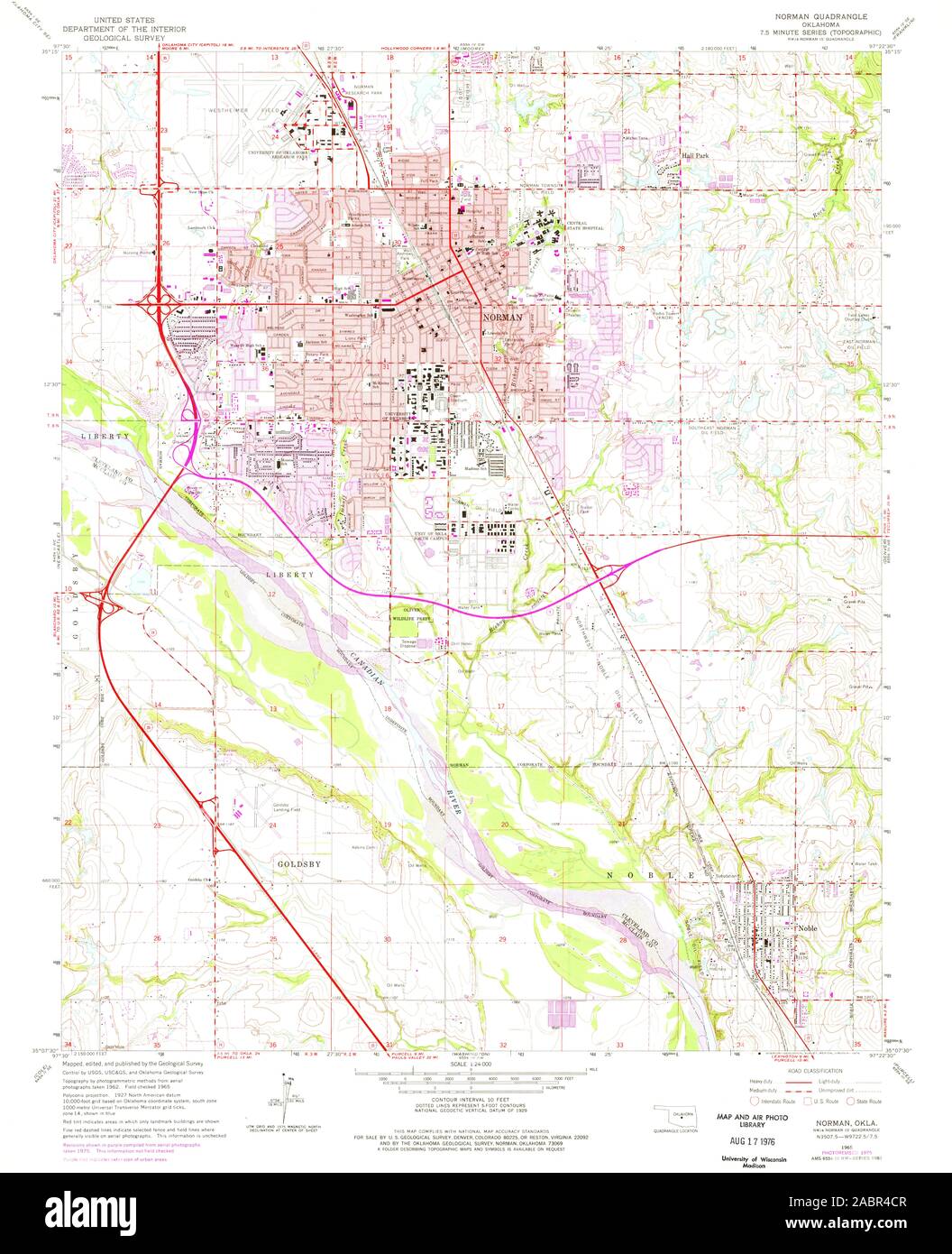 Map Of Norman Oklahoma High Resolution Stock Photography and Images - Alamy