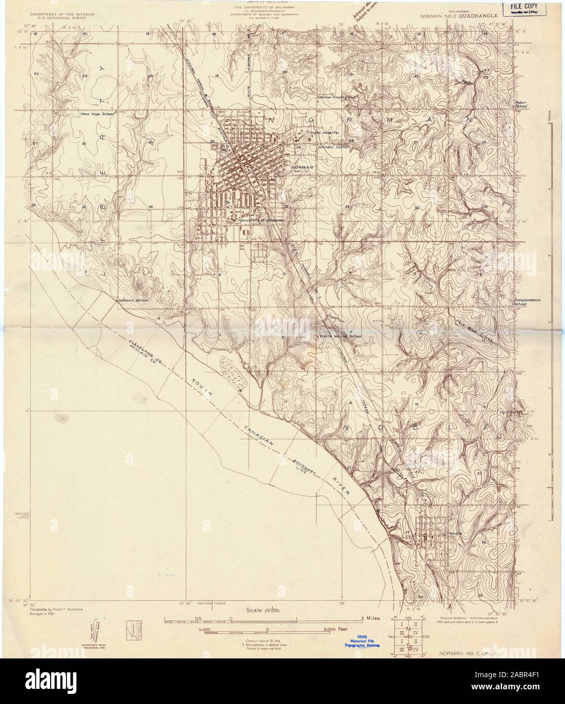 Map of norman oklahoma hi-res stock photography and images - Alamy