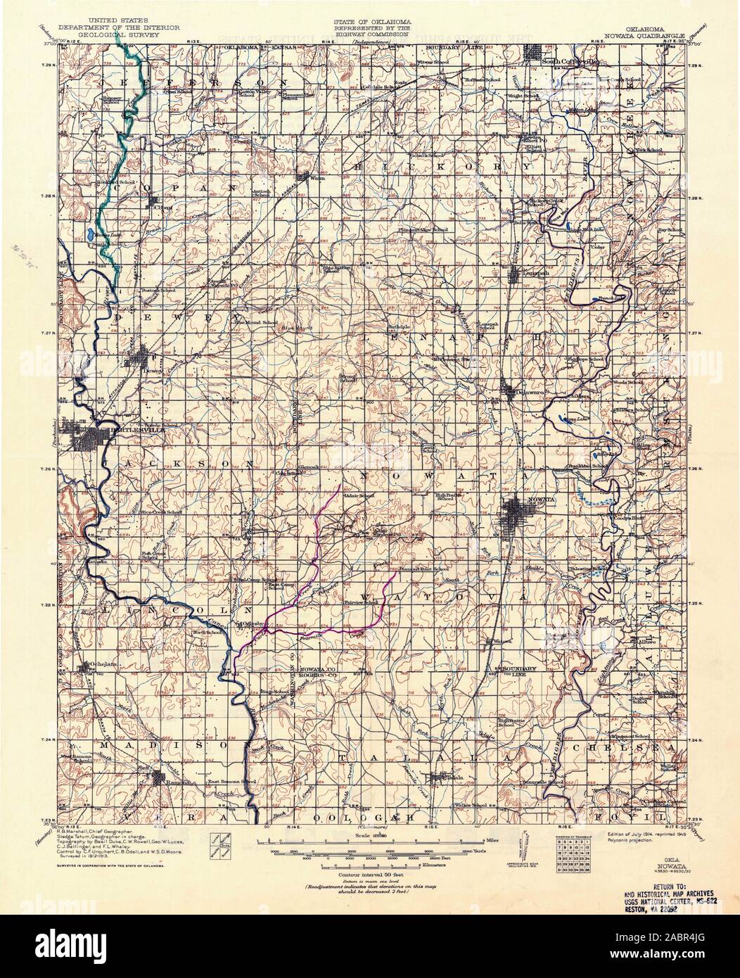 Map of nowata oklahoma hires stock photography and images Alamy