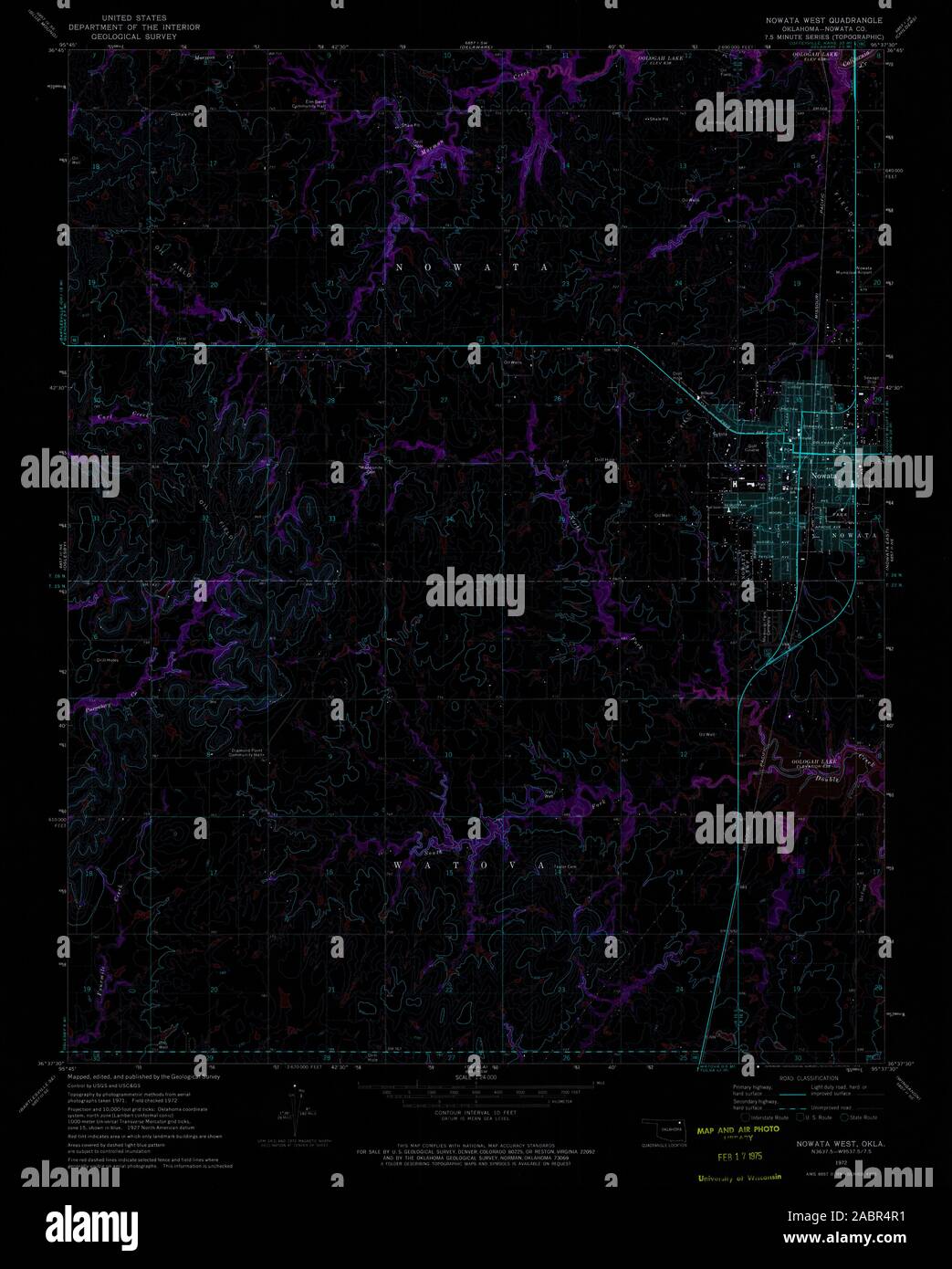 Map of nowata oklahoma hires stock photography and images Alamy