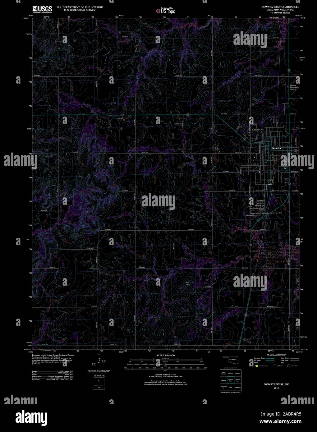 Map of nowata oklahoma hires stock photography and images Alamy