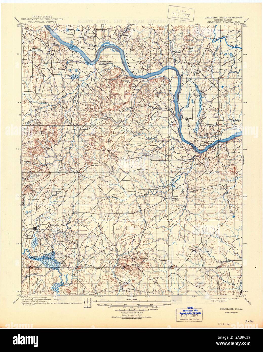 Okmulgee map hires stock photography and images Alamy